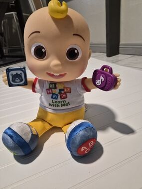 Interactive Yellow & Blue Learning Baby Doll - Learn With Me
